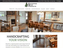 Tablet Screenshot of enterprisewood.com